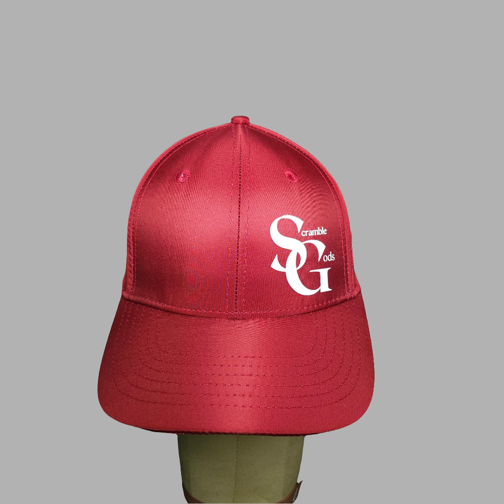 Red Scramble God Baseball Cap