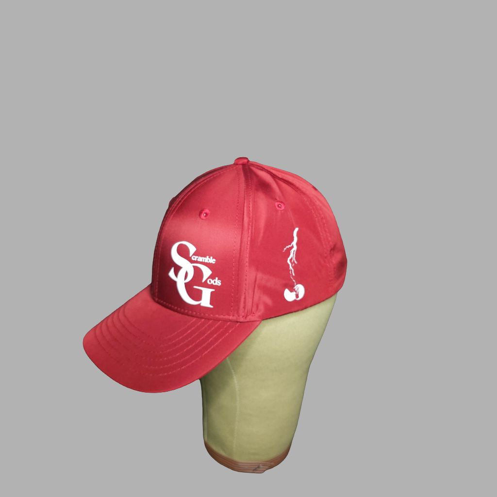 Red Scramble God Baseball Cap