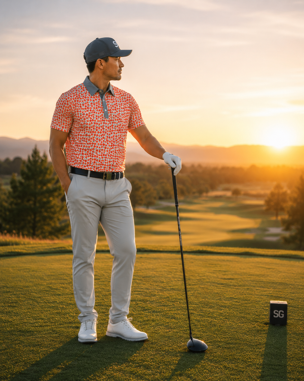 Scramble Gods Peach Perfect Golf Polo