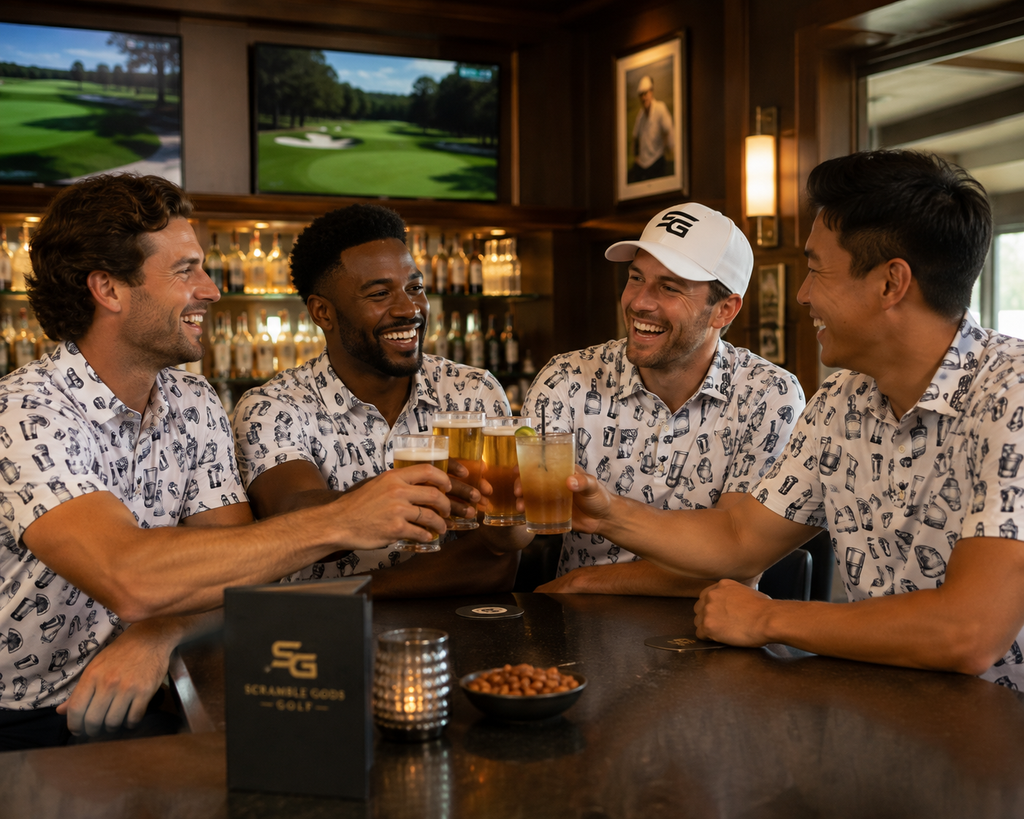 Scramble Gods Another "Round" Golf Polo