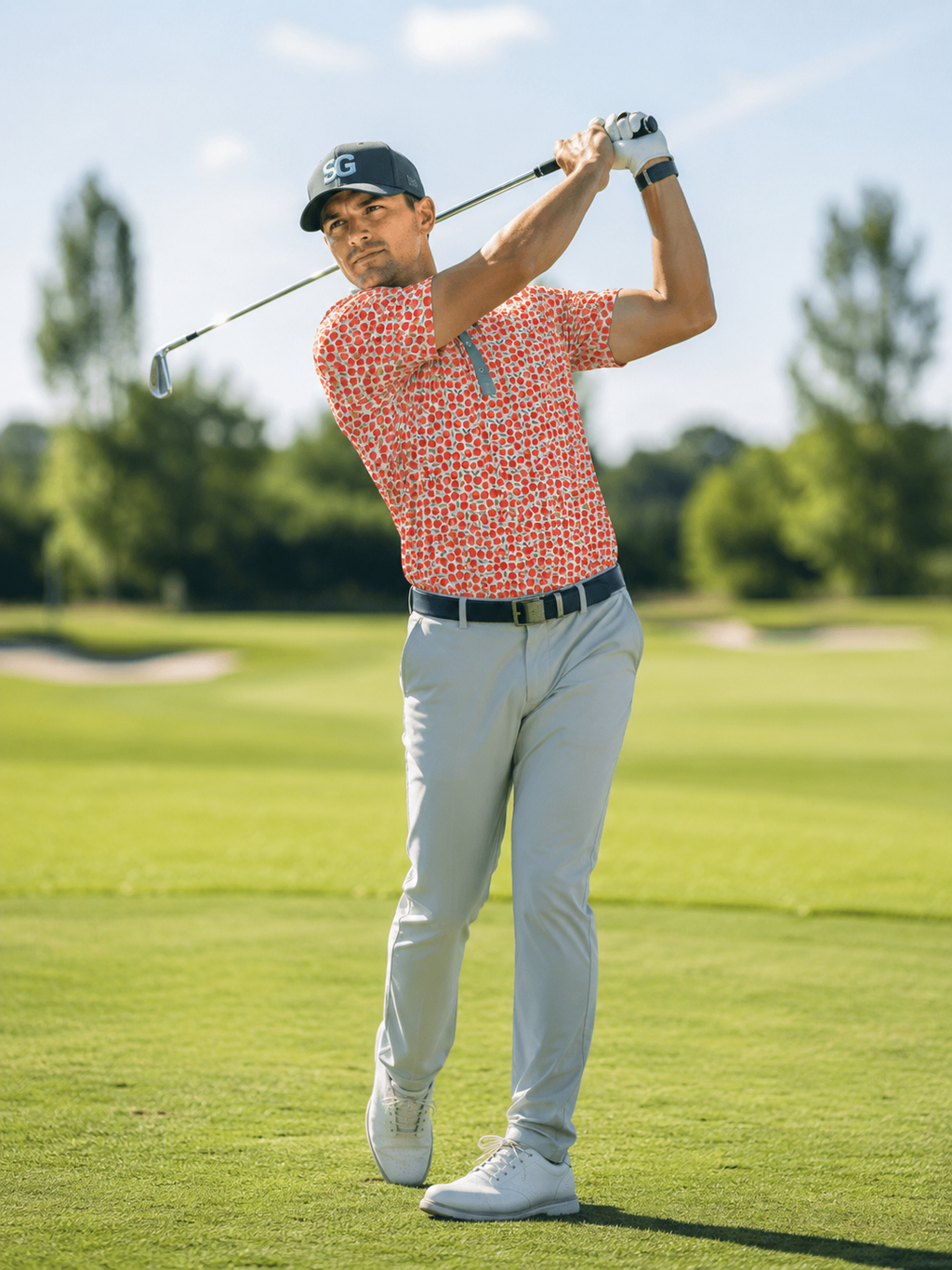 Scramble Gods Peach Perfect Golf Polo